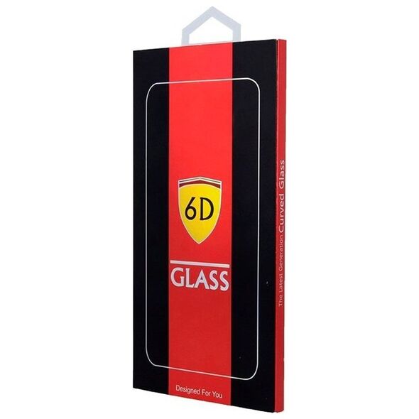 SZKŁO 6D IPHONE 14 PRO MAX SZKŁO PROFILOWANE HARTOWANE FULL COVER CZARNA RAMKA>