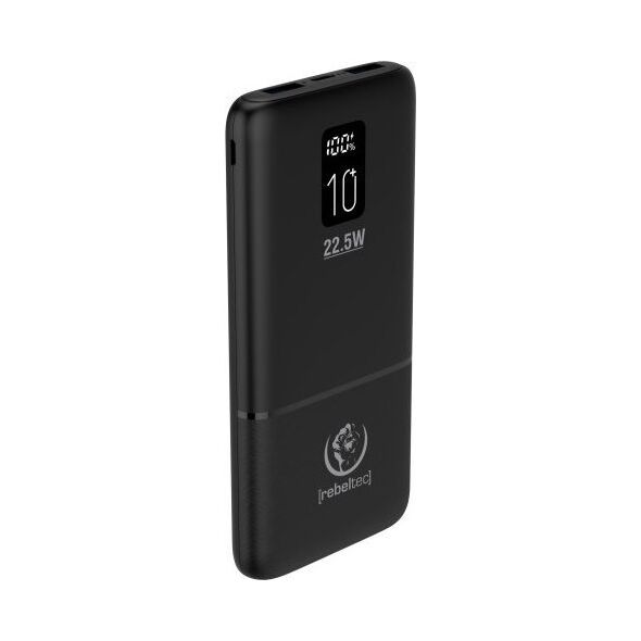 Powerbank Rebeltec P10 LCDPD 10000mAh Czarny