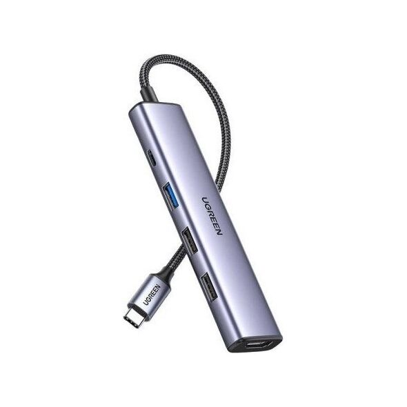 HUB USB Ugreen CM478 1x HDMI  + 3x USB-A 2.0 3.0 (15495)