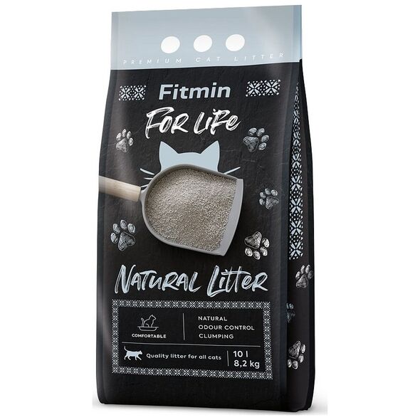Żwirek dla kota Fitmin  Natural Plus Naturalny 10 l