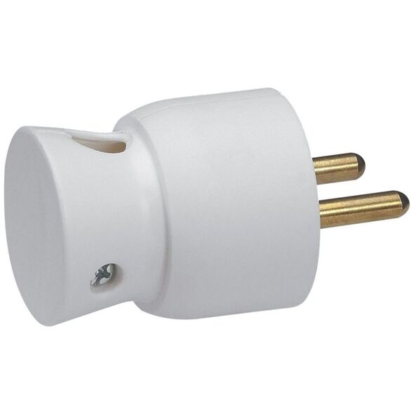 Legrand Wtyczka przenośna kątowa 16A 2P+Z IP20 biała (50101)