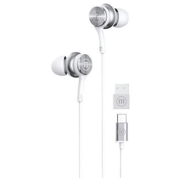 Słuchawki Maxwell MAXELL XC1 Słuchawki przewodowe USB-C connector białe