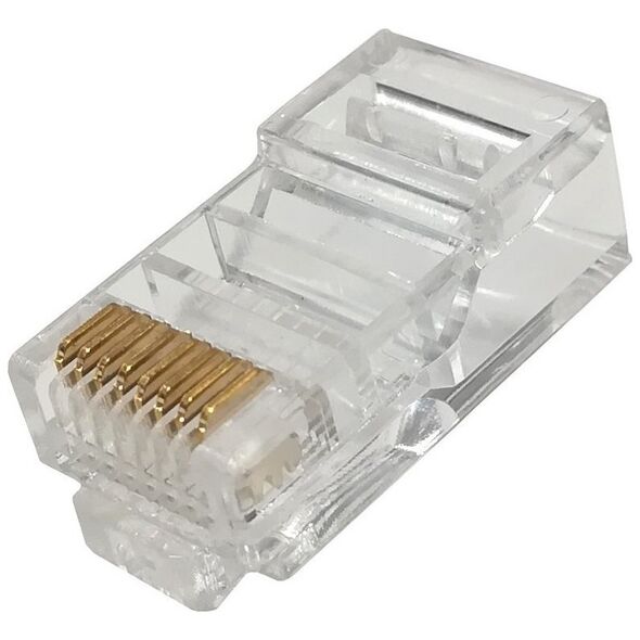 NetRack Wtyk RJ45 UTP kat. 5e, drut, Netrack, przelotowy (100 szt)