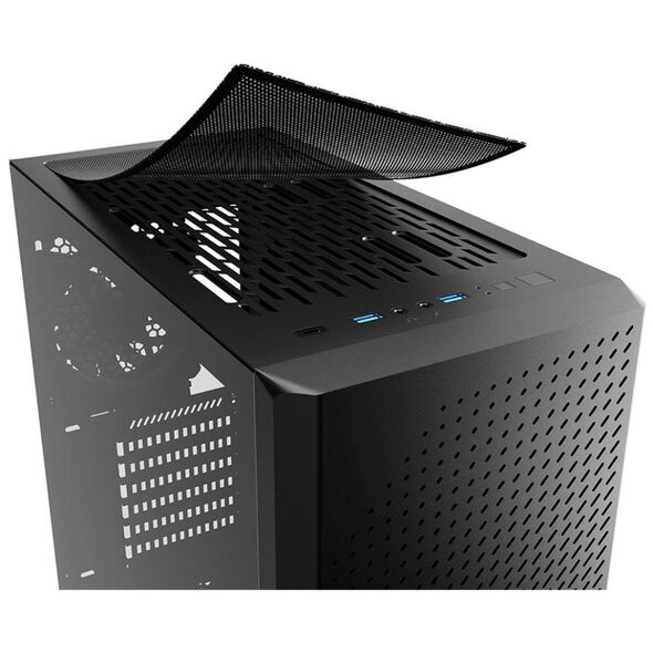 Sharkoon VS9 RGB Gaming Midi Tower Κουτί Υπολογιστή με Πλαϊνό Παράθυρο Μαύρο (VS9RGBBK) (SHRVS9RGBBK) έως 12 άτοκες Δόσεις