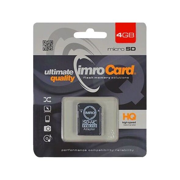 Karta Imro MicroSDHC 4 GB Class 4  (KOM000463)