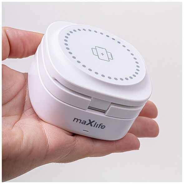 Maxlife MXWC-06 magnetic wireless charger 15W white 3in1 5907457780149