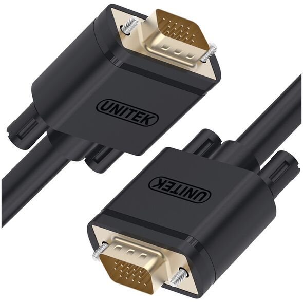 Kabel Unitek D-Sub (VGA) - D-Sub (VGA) 1m czarny (Y-C511G)