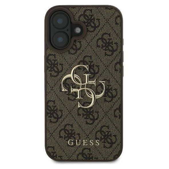 Original Case IPHONE 16 PRO Guess Hardcase 4G Big Logo (GUHCP16L4GMGBR) brown 3666339327583