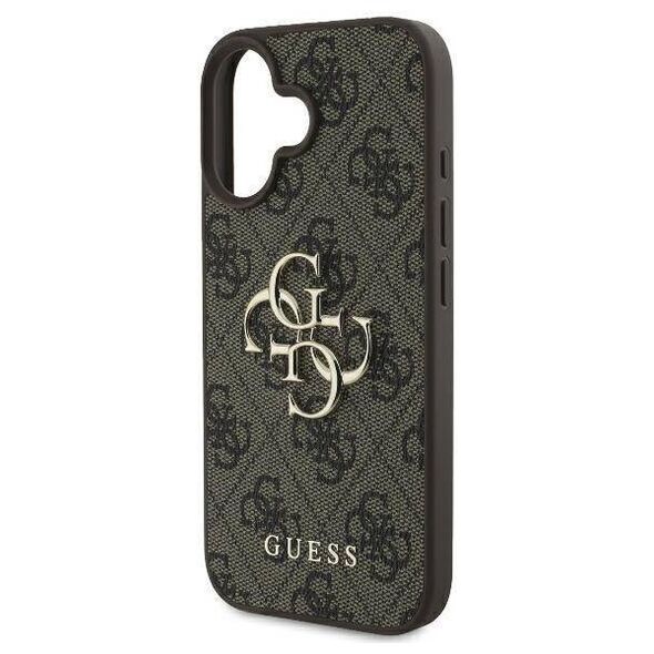 Original Case IPHONE 16 PRO Guess Hardcase 4G Big Logo (GUHCP16L4GMGBR) brown 3666339327583