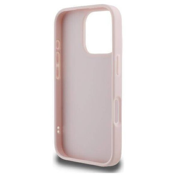 Original Case IPHONE 16 PRO MAX Guess Hardcase Quilted Metal Logo (GUHCP16XPSQSQSP) pink 3666339345112