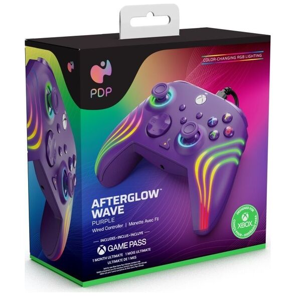 Pad PDP PDP XS Pad przewodowy Afterglow WAVE - fioletowy
