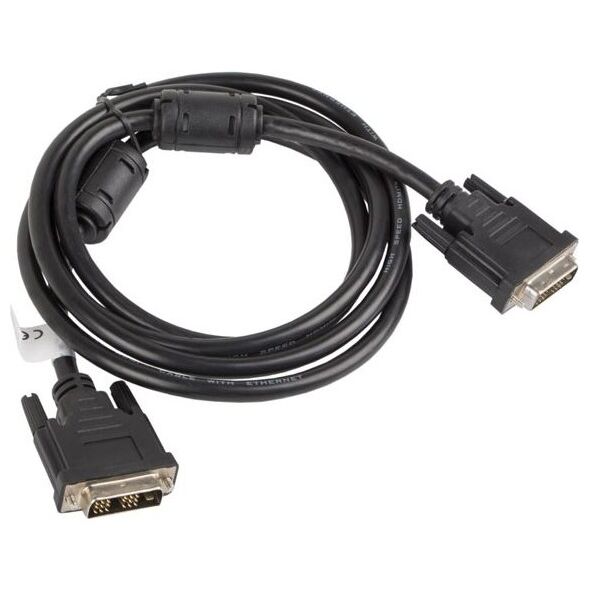 Kabel Lanberg DVI-D - DVI-D 1.8m czarny (CA-DVIS-10CC-0018-BK)