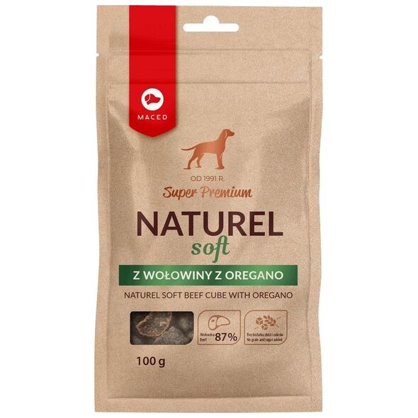 Maced MACED NATUREL SOFT przysmak dla psa z wołowina i oregano - przysmak - 100g