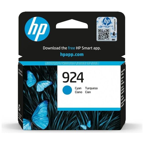 HP Μελάνι Inkjet No.924 Cyan (4K0U3NE) (HP4K0U3NE) έως 12 άτοκες Δόσεις