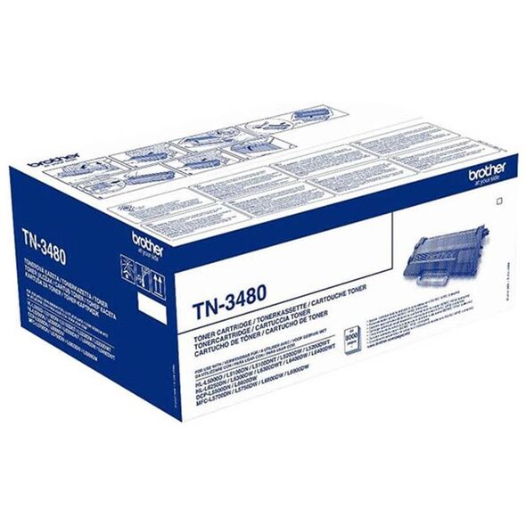 Toner Brother TN-3480 Black HC (TN-3480) (BRO-TN-3480) έως 12 άτοκες Δόσεις