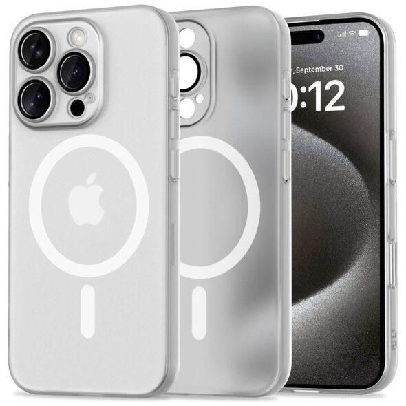Case IPHONE 16 PRO Tech-Protect Magslim MagSafe Matte white 5906302311286