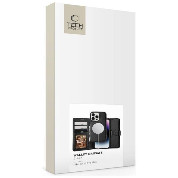 Case IPHONE 16 PRO MAX Tech-Protect Wallet MagSafe black 5906302311613