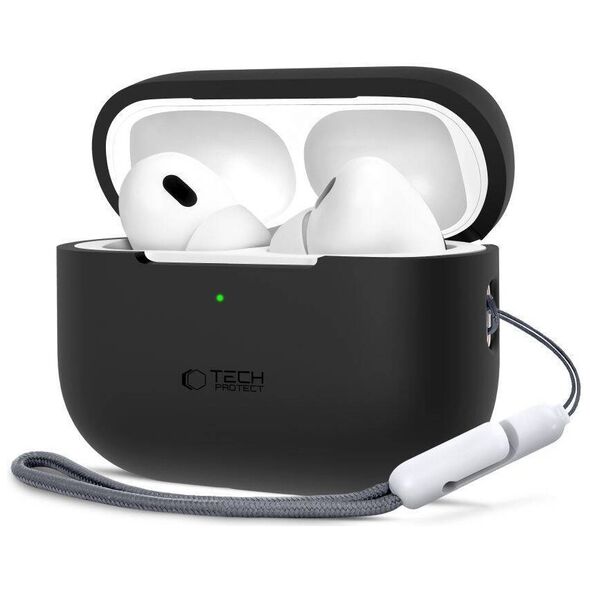 Case APPLE AIRPODS PRO 1 / 2 Tech-Protect Silicone black 5906302313655