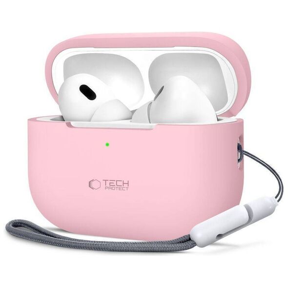 Case APPLE AIRPODS PRO 1 / 2 Tech-Protect Silicone Dusty pink 5906302313709