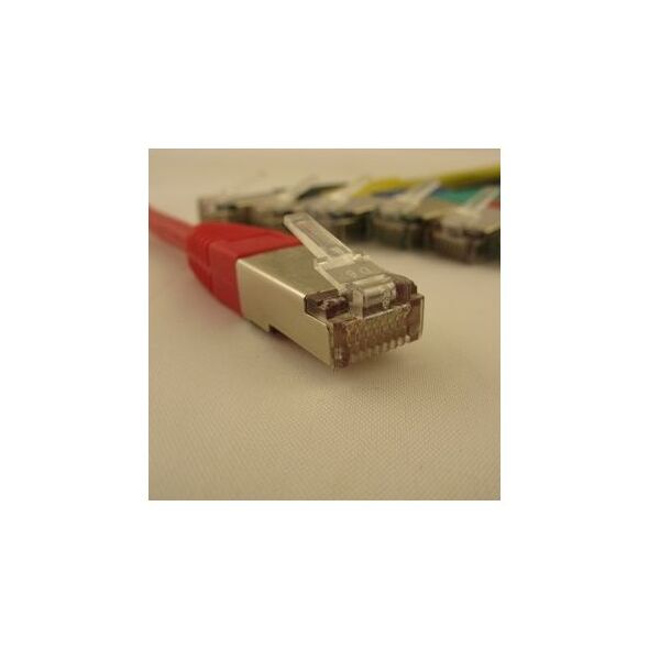NetRack patchcord RJ45, osłonka zalewana, kat. 5e FTP, 2m czerwony (BZPAT2FR)