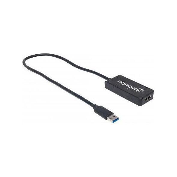 Adapter USB Manhattan USB - HDMI Czarny  (152259)