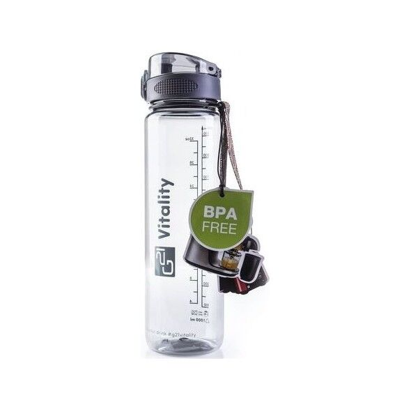 G21 Butelka z ustnikiem szara 1000 ml