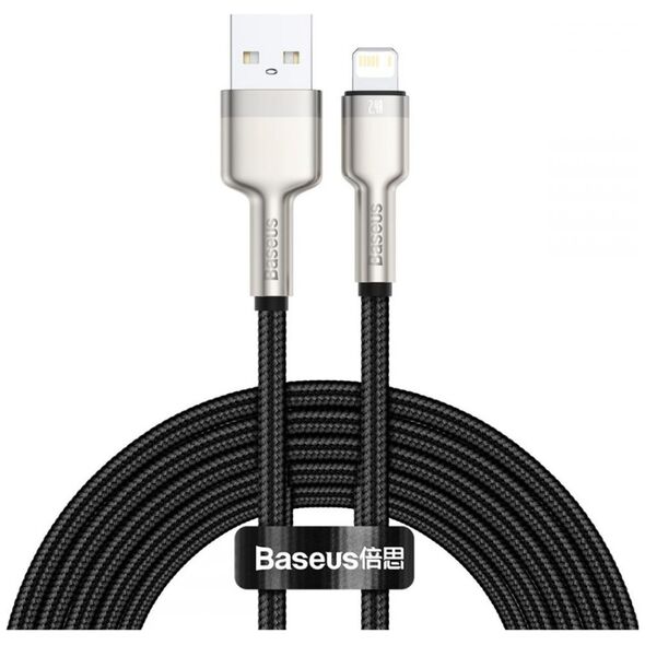 Kabel USB Baseus USB-A - Lightning 2 m Czarny (CALJK-B01)
