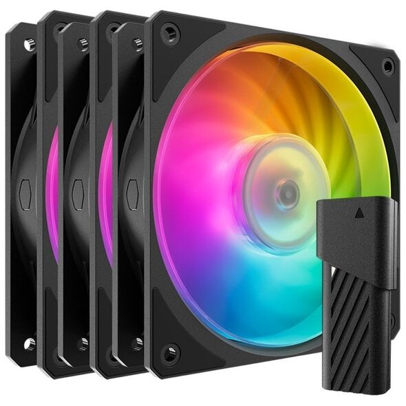 Wentylator Cooler Master Mobius 120P ARGB czarny 3-pack (MFZ-M2DN-243P2-R1)