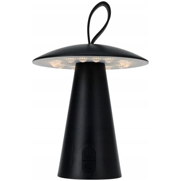 Home Styling Collection Metalowa lampa stołowa, grzybek LED, 15 x 17 cm