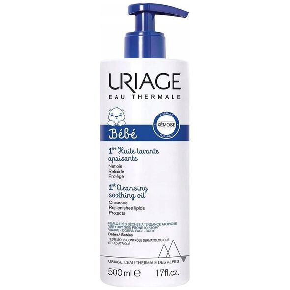 Alkotest URIAGE_Bebe 1st Lavant Calm Oil olejek oczyszczający dla dzieci 500ml
