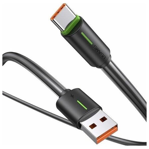 Kabel USB Usams USAMS Kabel USB-C 3A YU Series 1m USB-C/USB-A czarny/black SJ732USB01 (US-SJ732 )