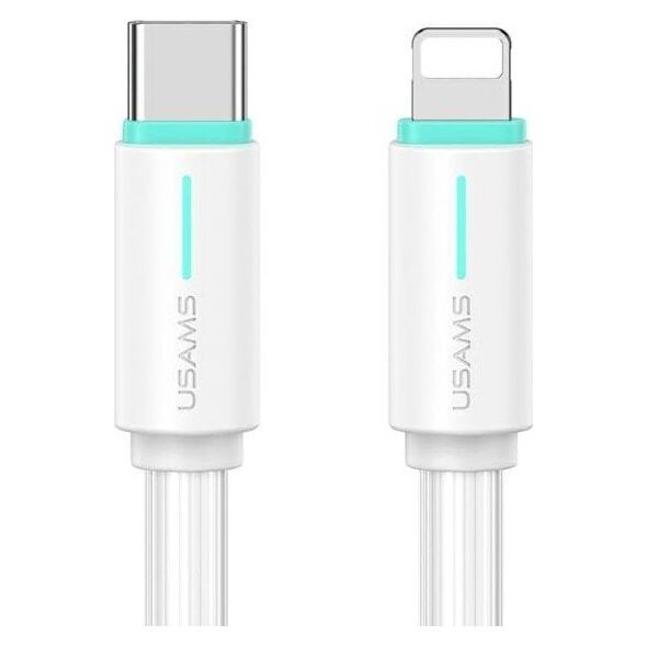 Kabel USB Usams USAMS Kabel USB-C/Lightning 1m SJ735 30W biały/white YU Series SJ735USB02 (US-SJ735)