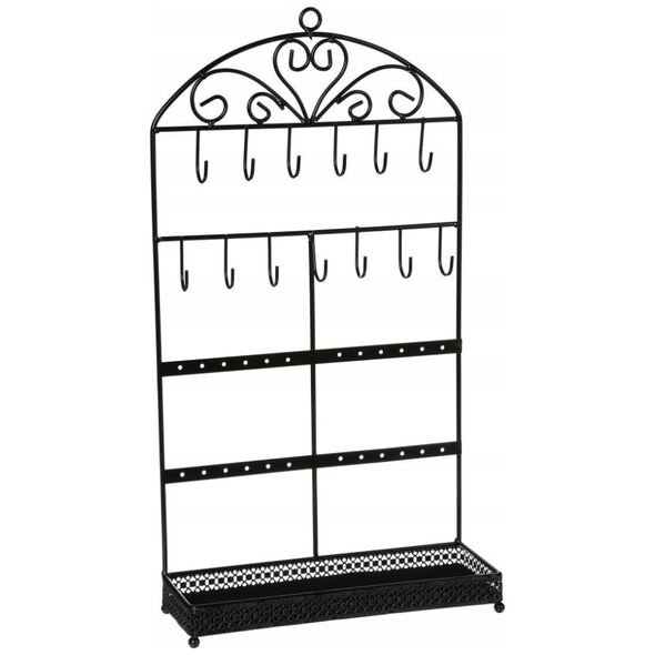 Atmosphera Organizer na biżuterię metalowy, kolor czarny, Atmosphera