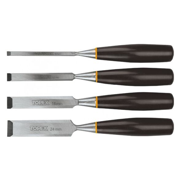 Topex Dłuta komplet 6, 12, 18, 24mm 4szt. (09A310)