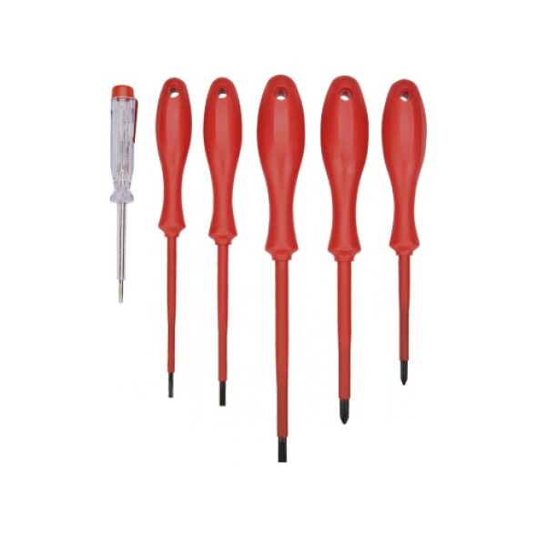 Topex Wkrętaki elektryczne + próbnik 1000V KK-23 5szt. (39D155)