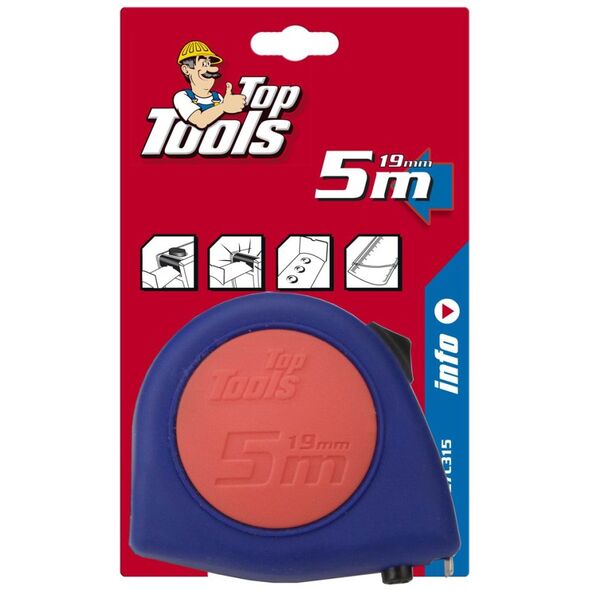 Top Tools Miara stalowa zwijana z blokadą 5m 27C315