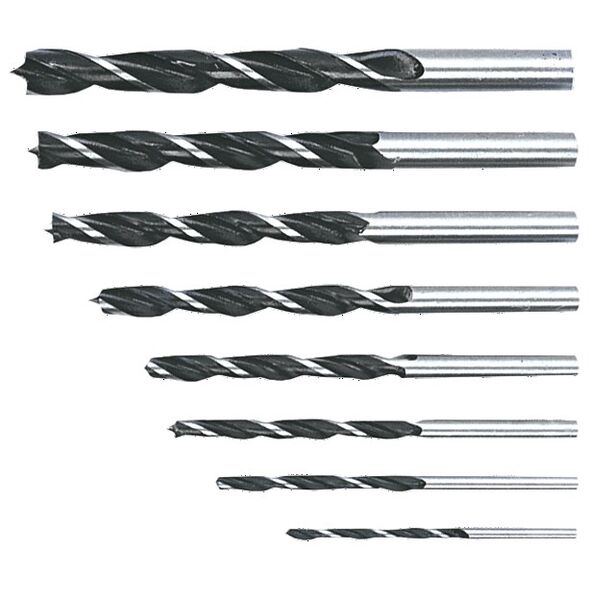 Wiertło Top Tools do drewna kręte walcowe 7 4 5 3 6 10 8 9mm zestaw (60H808)