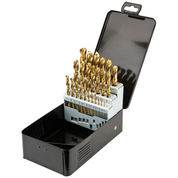 Wiertło Graphite do metalu tytanowe walcowe 1,5 2 7 4,5 4 5,5 5 1 3 2,5 3,5 6 10 10,5 11 11,5 12 12,5 13 6,5 7,5 8 8,5 9 9,5mm zestaw (57H200)