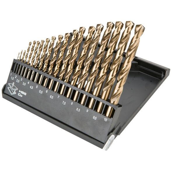 Wiertło Graphite do metalu kobaltowe walcowe 1,5 2 7 4,5 4 5,5 5 1 3 2,5 3,5 6 10 6,5 7,5 8 8,5 9 9,5mm zestaw (57H089)