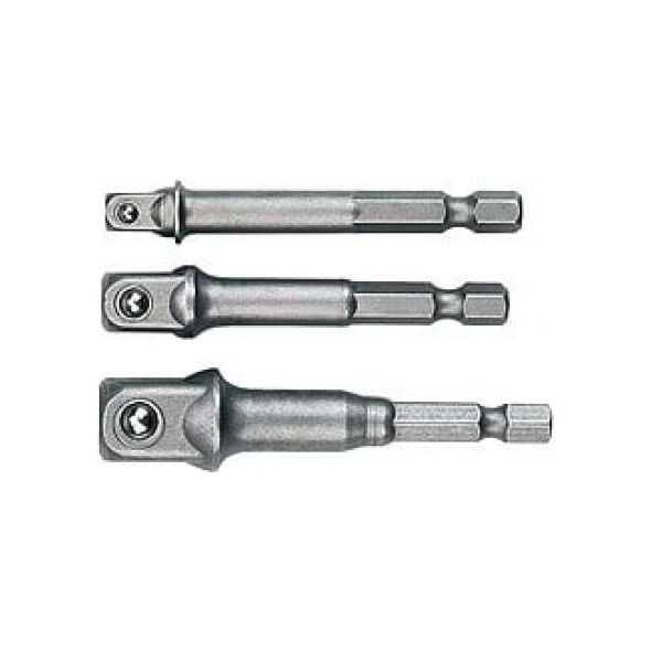 Topex Komplet adapterów do wiertarki na kwadrat 1/4" 3/8" 1/2" (38D151)