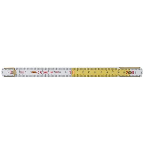 Neo Miara składana drewniana 1m biało-żółta - 74-010