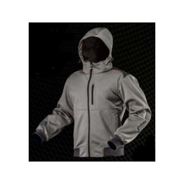 Neo Kurtka robocza softshell z kapturem odpinanym szara rozmiar M (81-551-M)