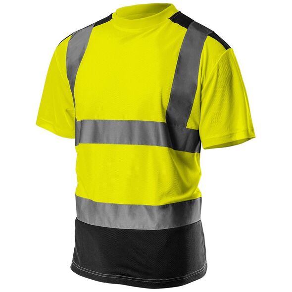 Neo T-shirt ostrzegawczy ciemny dół żółty rozmiar XXL (81-730-XXL)