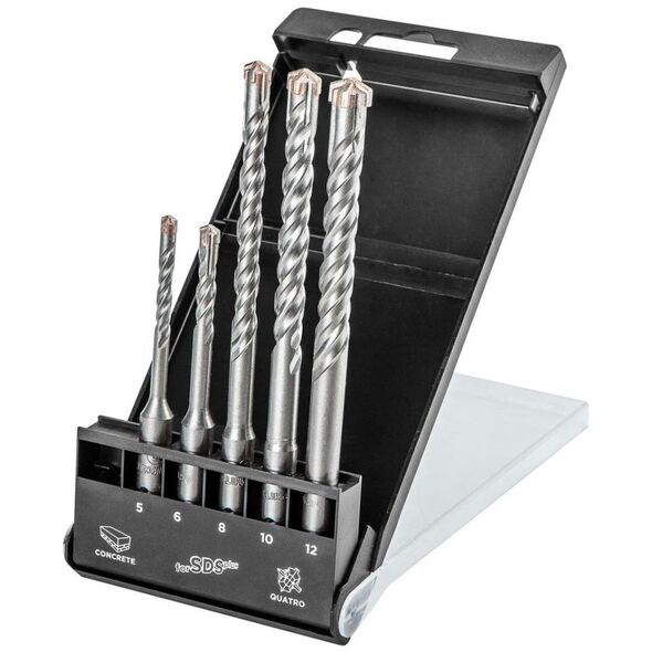 Wiertło Topex do betonu SDS+ 5 6 10 12 8mm 5szt. (57H572)