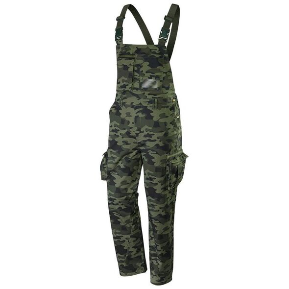 Neo Spodnie robocze na szelkach (Ogrodniczki robocze CAMO, rozmiar XL)