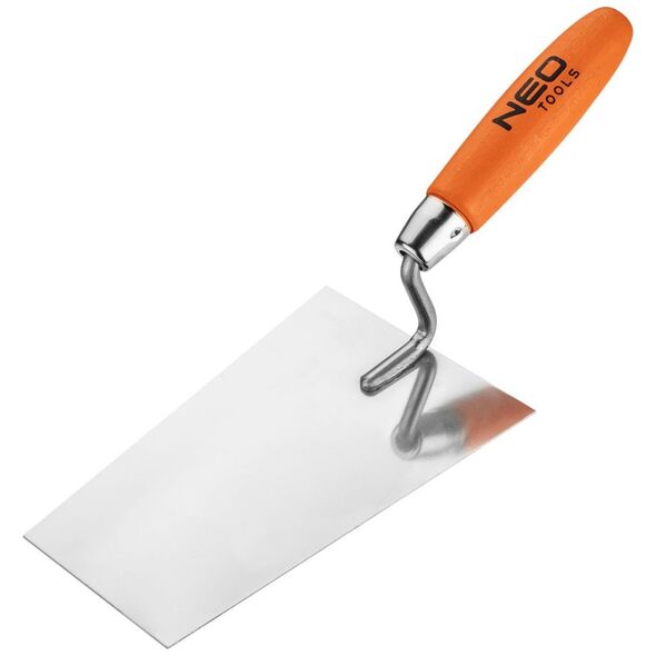 Neo kielnia sztukatorska trapezowa 180mm uchwyt drewniany (50-143)