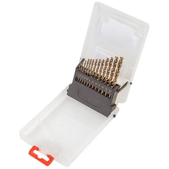 Wiertło Verto do metalu HSS walcowe 1,5 mm 2,5 mm 3,2 mm 3,5 mm 4,5 mm 4,8 mm 5,5 mm 6,5 mm 3 mm 4 mm 5 mm 6 mm 2 mmmm zestaw (60H810)