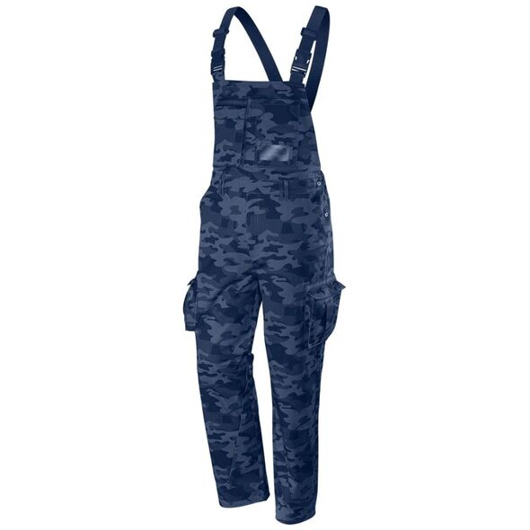 Neo Spodnie robocze na szelkach (Ogrodniczki robocze CAMO Navy, rozmiar XS)
