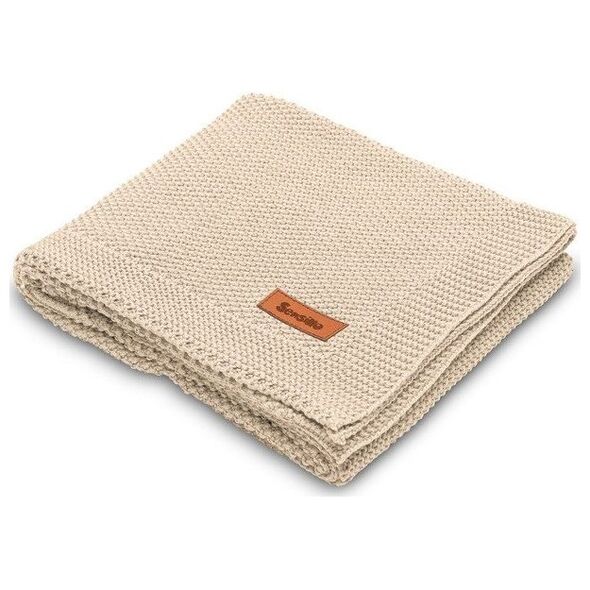 Sensillo KOC DZIERGANY BAWEŁNA 100X80 BEŻ 4320/5442
