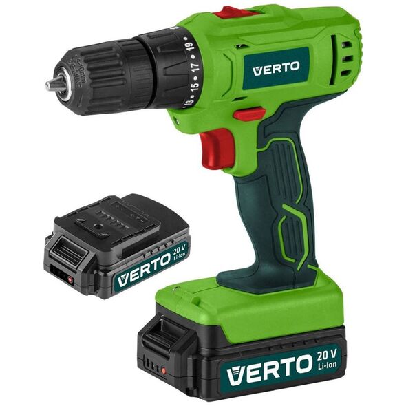 Wiertarko-wkrętarka Verto 50G291 20 V 2 x akumulator 1.5 Ah